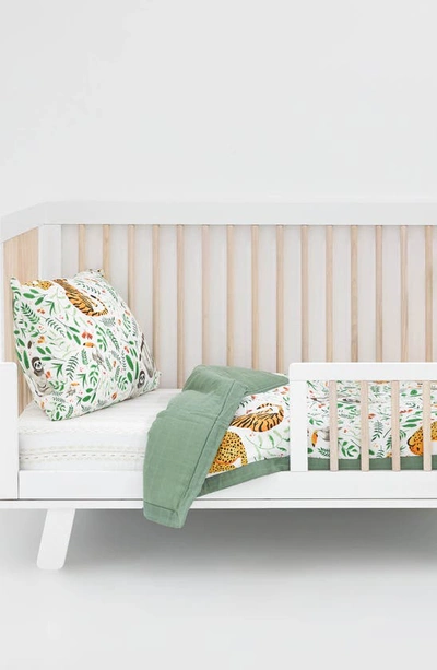 Little Unicorn Cotton Muslin Toddler Comforter In Jungle