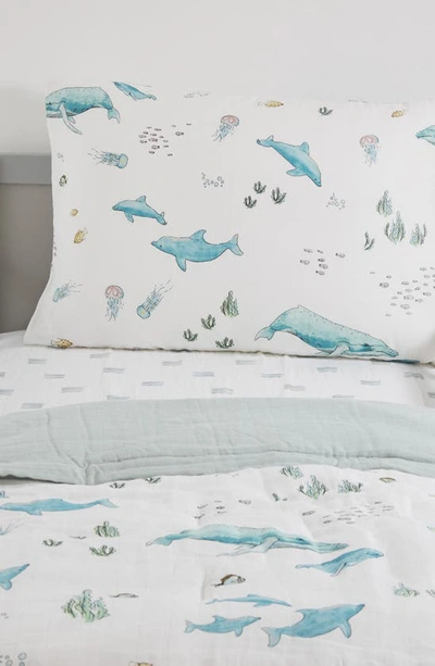 Little Unicorn Toddler Cotton Muslin Bedding Set In Whales