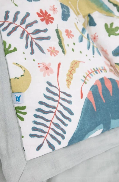 Little Unicorn Cotton Muslin Toddler Comforter In Pink Dinos