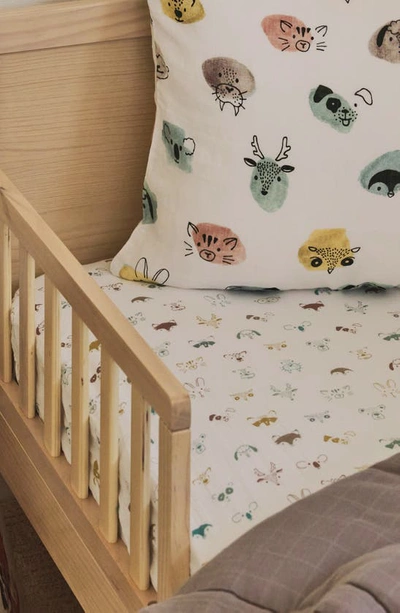 Little Unicorn Toddler Cotton Muslin Bedding Set In Colorful Critters