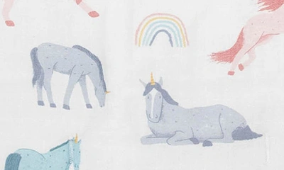 Little Unicorn Cotton Muslin Toddler Comforter In Unicorns