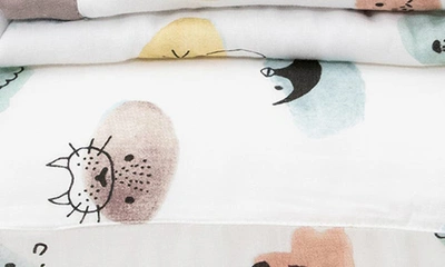 Little Unicorn Toddler Cotton Muslin Bedding Set In Colorful Critters