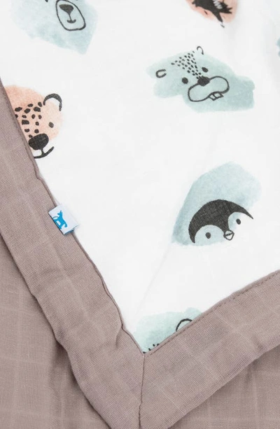 Little Unicorn Cotton Muslin Toddler Comforter In Colorful Critters