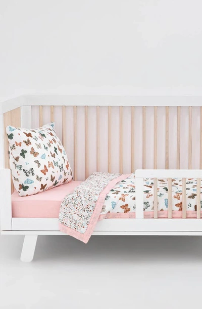Little Unicorn Cotton Muslin Toddler Comforter In Butterflies