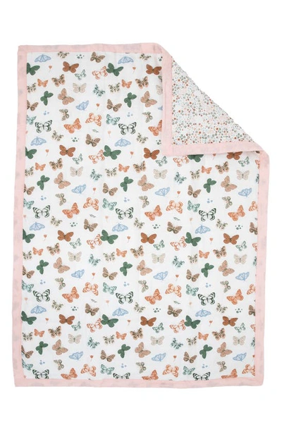 Little Unicorn Cotton Muslin Toddler Comforter In Butterflies