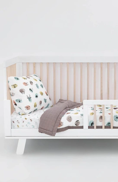 Little Unicorn Cotton Muslin Toddler Comforter In Colorful Critters