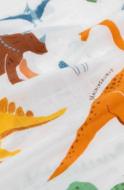 Little Unicorn 2-pack Cotton Muslin Pillowcase In Dino Names