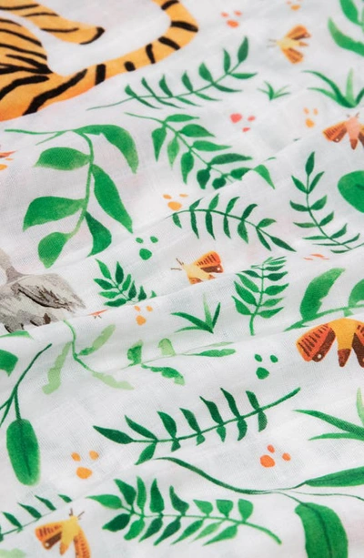 Little Unicorn 2-pack Cotton Muslin Pillowcase In Mighty Jungle