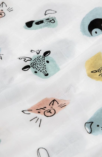 Little Unicorn 2-pack Cotton Muslin Pillowcase In Colorful Critters