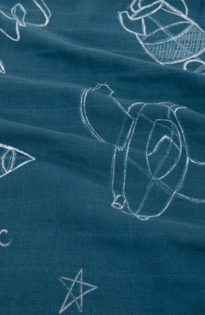 Little Unicorn 2-pack Cotton Muslin Pillowcase In Spaceships