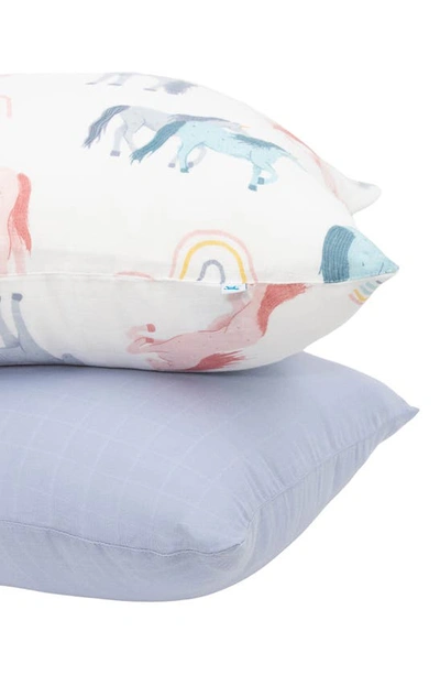 Little Unicorn 2-pack Cotton Muslin Pillowcase In Unicorns