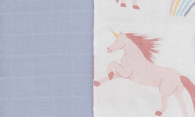 Little Unicorn 2-pack Cotton Muslin Pillowcase In Unicorns