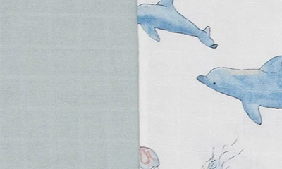 Little Unicorn 2-pack Cotton Muslin Pillowcase In Whales