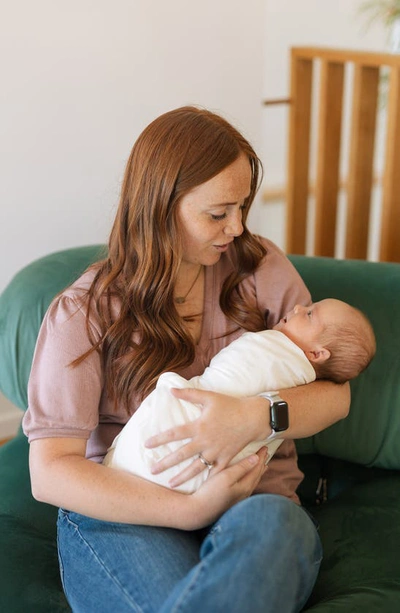 Little Unicorn Stretch Knit Swaddle In White