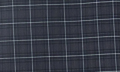 Shop Barbour Lomond Tailored Fit Plaid Stretch Cotton Button-down Shirt In Black Slate