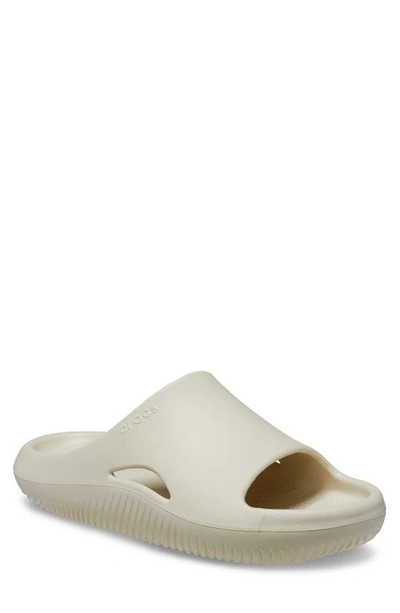 Shop Crocs Mellow Slide Sandal In Bone