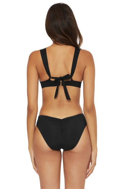 Shop Becca Color Code Underwire Bikini Top In Black