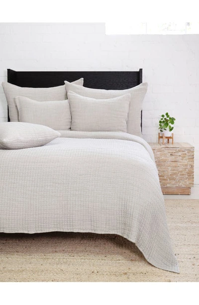 Pom Pom At Home Vancouver Cotton Gauze Coverlet In Grey