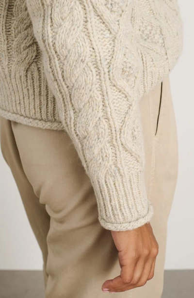 Shop Alex Mill Catskill Weekend Merino Wool Blend Sweater In Barley