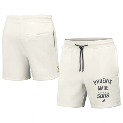Shop Staple Nba X  Cream Phoenix Suns Heavyweight Fleece Shorts