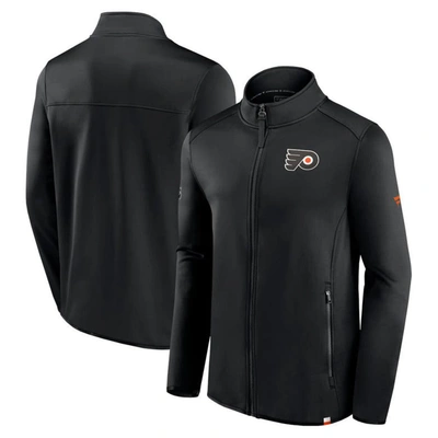 Shop Fanatics Branded  Black Philadelphia Flyers Authentic Pro Full-zip Jacket