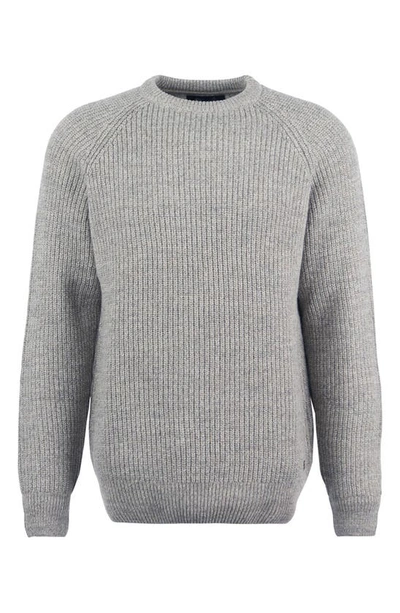 Shop Barbour Horseford Wool Crewneck Sweater In Stone