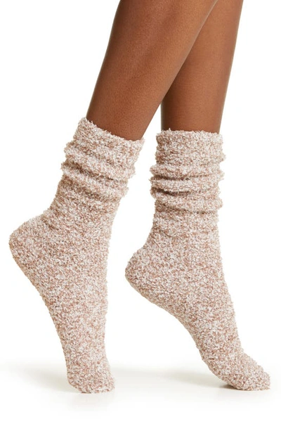 Shop Barefoot Dreams Cozychic™ Socks In Heather Deep Taupe