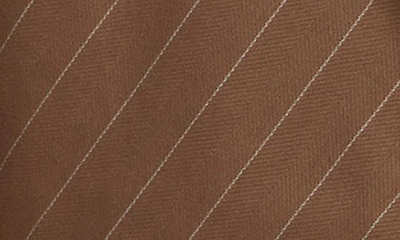 Shop Bardot Pinstripe Oversize Blazer In Chestnut Stripe