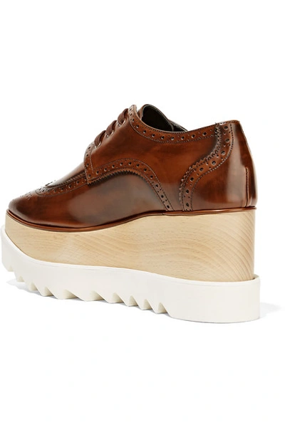 Shop Stella Mccartney Faux Leather Platform Brogues