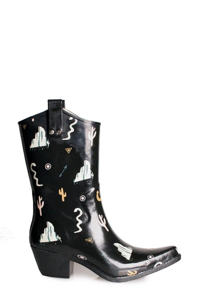 Nomad Yippy Cowboy Waterproof Rain Boot In Wild West