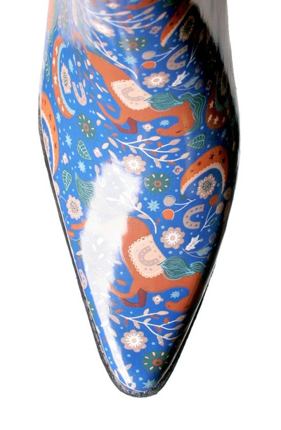 Nomad Yippy Cowboy Waterproof Rain Boot In Whimsical Horses