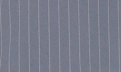 Shop Alexia Admor Indigo Oversize Pinstripe Double Breasted Blazer In Grey Stripe
