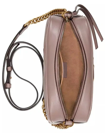 Shop Gucci Beige Leather Crossbody Women's Bag