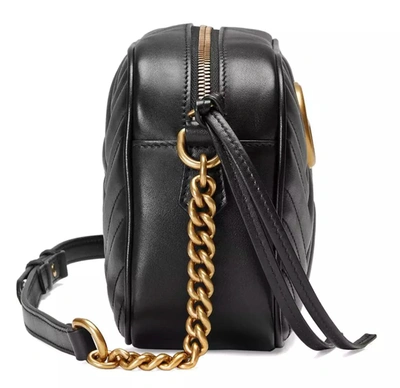 Shop Gucci Black Leather Crossbody Women's Bag