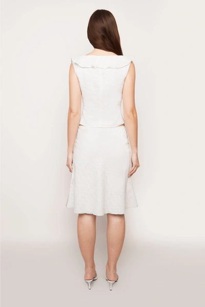 Shop Danielle Guizio Ny Paloma Lace Top In Eyelet In White