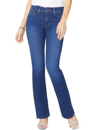 Shop Nydj Womens Tummy-control Mid-rise Bootcut Jeans In Blue