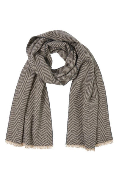 Bruno Magli Cashmere Marled Scarf In Camel