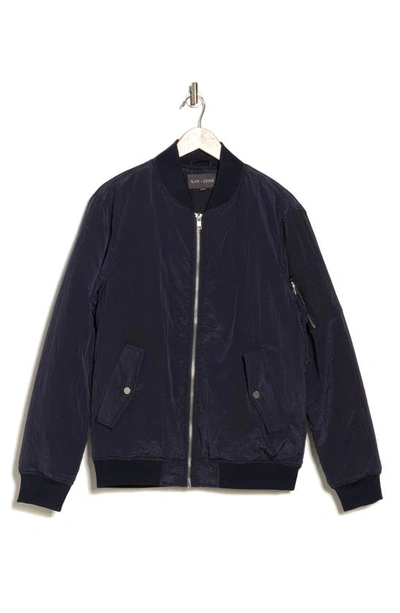 Shop Slate & Stone Ripstop Nylon Bomber Jacket In Navy