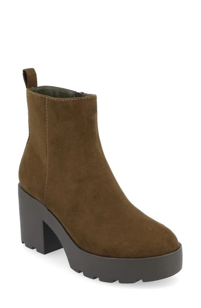 Shop Journee Collection Cassidy Bootie In Olive