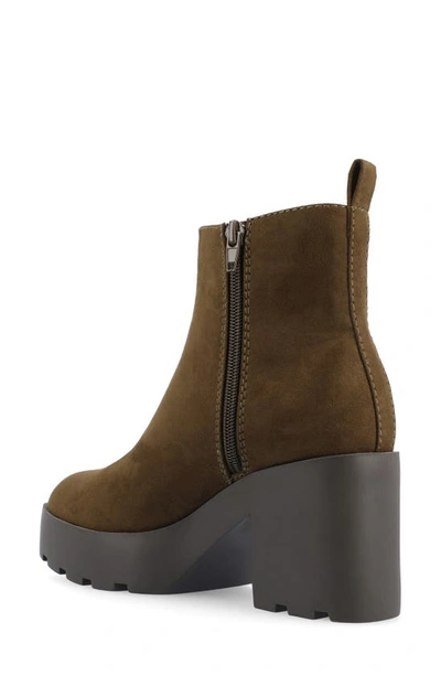 Shop Journee Collection Cassidy Bootie In Olive