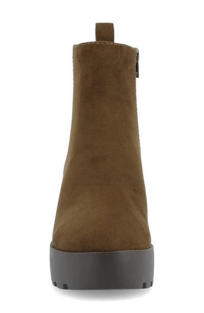 Shop Journee Collection Cassidy Bootie In Olive