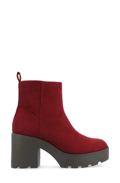 Journee Collection Cassidy Bootie In Red