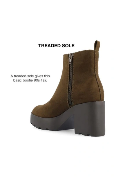 Journee Collection Cassidy Bootie In Olive