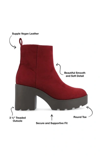 Journee Collection Cassidy Bootie In Red