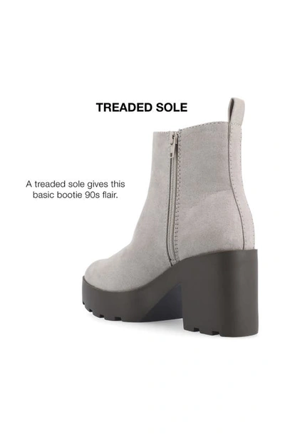 Shop Journee Collection Cassidy Bootie In Grey