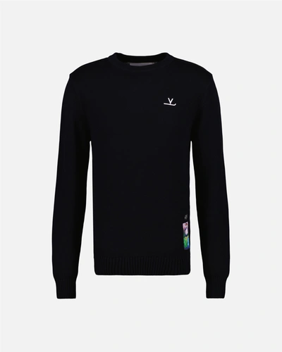 Shop Vuarnet Knitted Jumper In Black