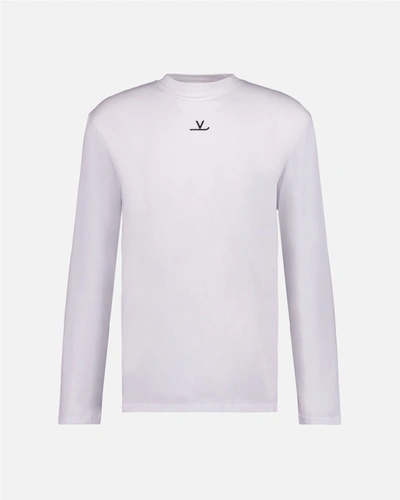 Shop Vuarnet Long Sleeve Signature T-shirt In White