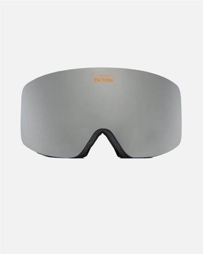 Shop Vuarnet Mont Blanc X Faction Ski Goggles In Black/orange