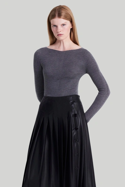 Shop Altuzarra 'lee' Sweater In Carbon Melange