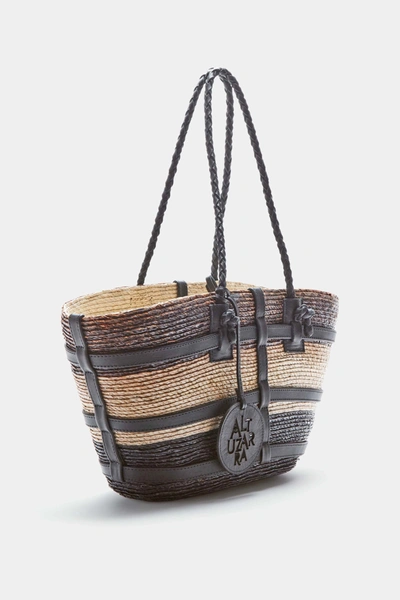 Shop Altuzarra 'watermill' Bag Small In Black/brown Shibori